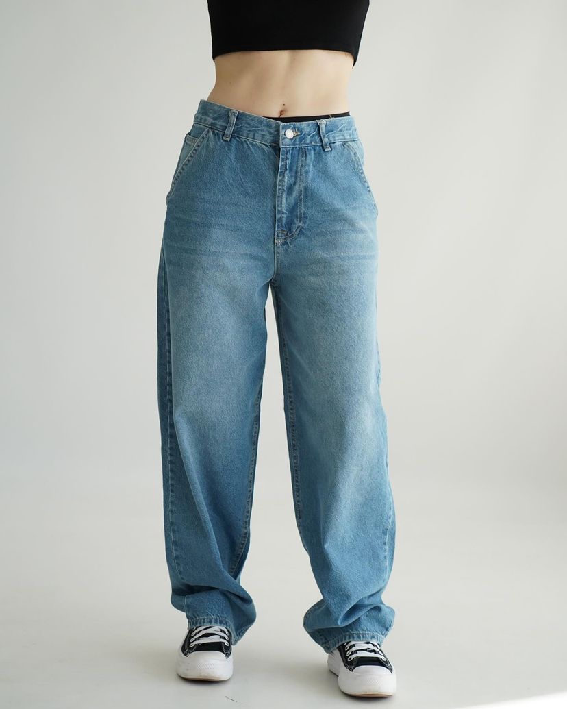 Jean Baggy "Sky" – Bleu Clair Délavé